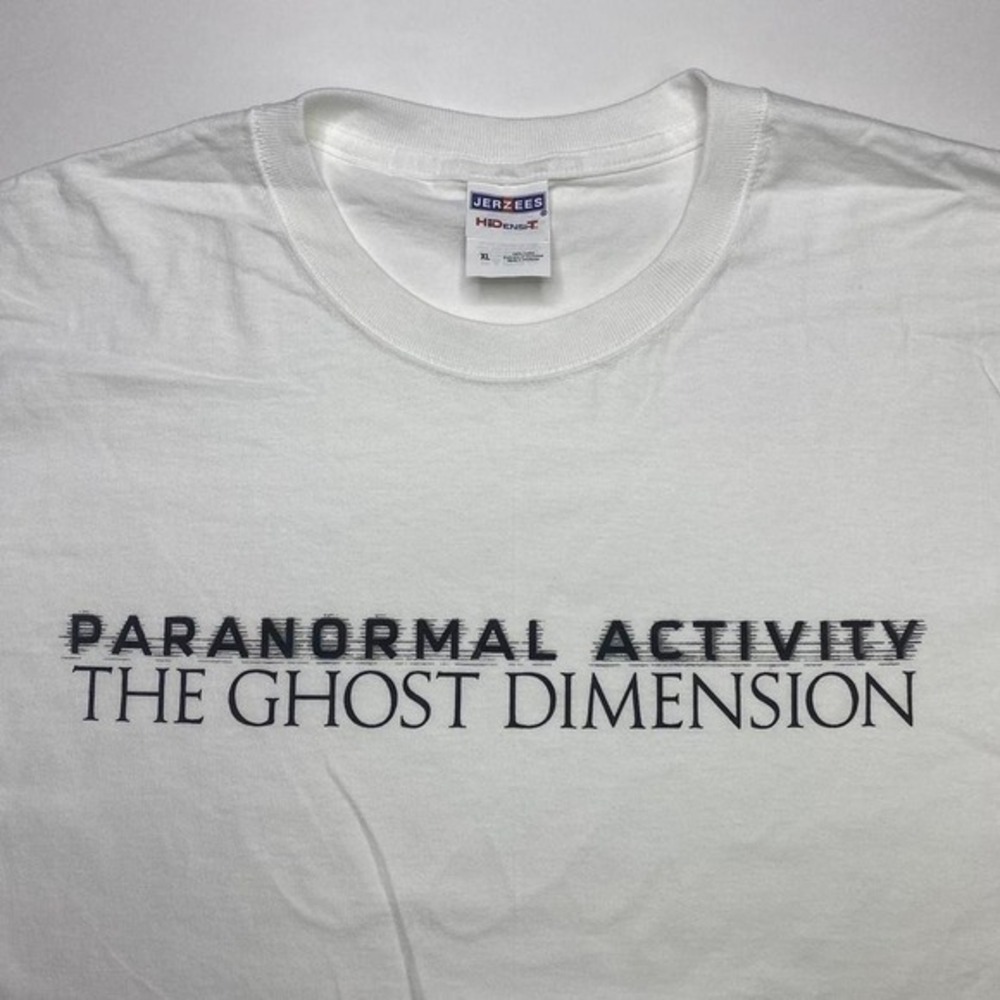 Paranormal Activity x The Ghost Dimension movie promo shirt